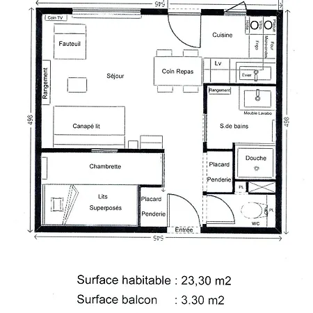 Superbe Studio-cabine Pour 4 Sur Les Pistes, Balcon, Casier à Skis Adjacent, Parking - Fr-1-455-141 *